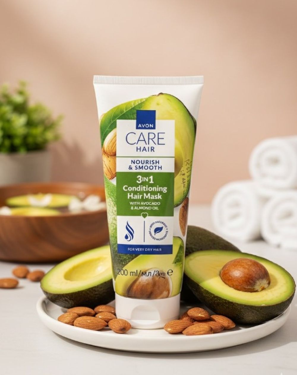 avon hair mask 3in1 avocado