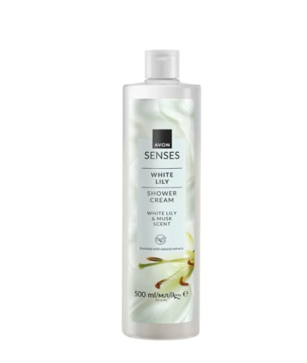 avon shower gel white 500ml