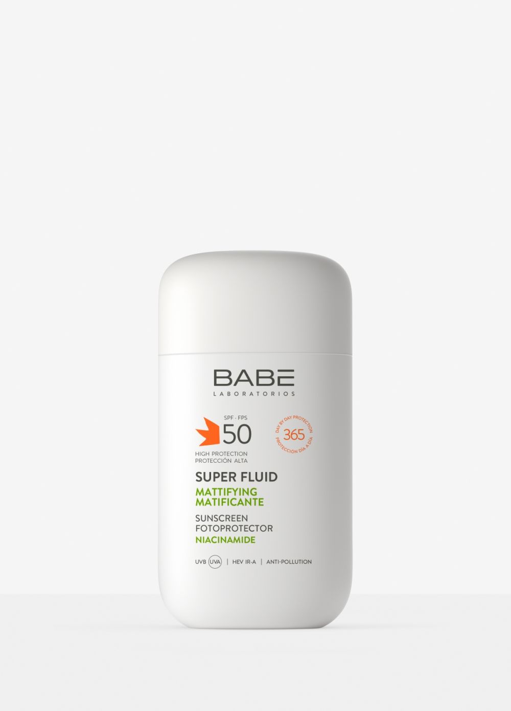 BABE sunscreen mattifing with niacinmide